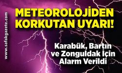 Zonguldak ve Bartın İçin Fırtına Alarmı!