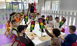 Miniklere trafik dersi! Polisler anaokulunda
