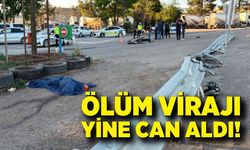 Ölüm virajında motosiklet takla attı: 1 ölü