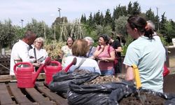 Organik atıklar komposta dönüşüyor