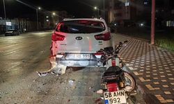 Park halindeki cipe çarpan motosiklet sürücüsü hayatını kaybetti