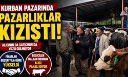 Kurban pazarında pazarlıklar kızıştı