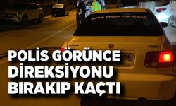 Polisi görünce aracını bırakıp kaçtı, ceza kaçmadı
