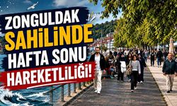 Zonguldak sahilinde hafta sonu hareketliliği!