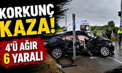 Otomobil, minibüs ve tır çarpıştı: 4'ü ağır 6 yaralı