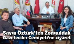 Saygı Öztürk Zonguldak Gazeteciler Cemiyeti’ni ziyaret etti