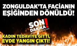 Zonguldak'ta ev yangını! Hastaneye gitti, evinden dumanlar yükseldi!