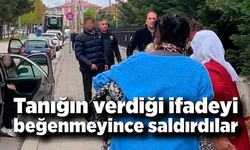 Adliyede skandal anlar: Tanığın verdiği ifadeyi beğenmeyince saldırdılar