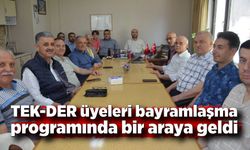 TEK-DER üyeleri bayramlaşma programında bir araya geldi