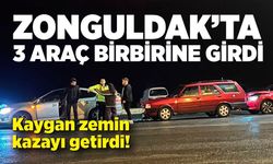 Zonguldak’ta 3 araç çarpıştı