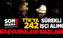 TTK’ya 242 sürekli işçi alımı başvuruları başladı