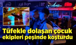Sokakta Tüfekle Dolaşan Çocuk Kovalamacayla Yakalandı