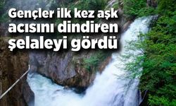 Bartın'da gençler ilk kez aşk acısını dindiren şelaleyi gördü