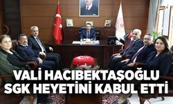 Vali Hacıbektaşoğlu SGK heyetini kabul etti