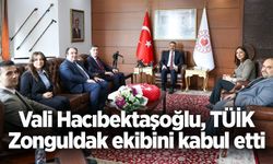 Vali Hacıbektaşoğlu TÜİK Zonguldak ekibini kabul etti