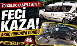 3 araç birbirine girdi! Ortalık savaş alanına döndü