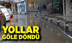 Zonguldak’ta Yağmur Sonrası Sokak Göle Döndü