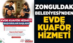 Zonguldak Belediyesi’nden evde kuaför hizmeti