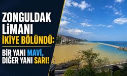 Zonguldak Limanı İkiye Bölündü: Bir Yanı Mavi, Diğer Yanı Sarı!