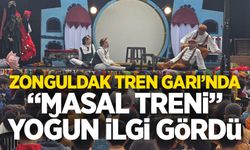 Zonguldak Tren Garı’nda “Masal Treni” yoğun ilgi gördü