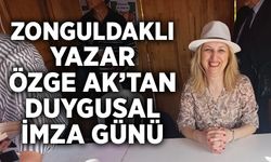 Zonguldaklı Yazar Özge Ak’tan duygusal imza günü