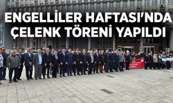 Zonguldak'ta Engelliler Haftası'nda çelenk töreni yapıldı
