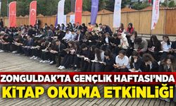 Zonguldak’ta Gençlik Haftası’nda Kitap Okuma etkinliği