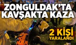 Zonguldak’ta kavşakta kaza: 2 kişi yaralandı