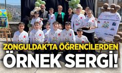 Zonguldak’ta öğrencilerden örnek sergi!