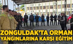 Zonguldak’ta orman yangınlarına karşı eğitim