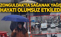 Zonguldak’ta sağanak yağış hayatı olumsuz etkiledi