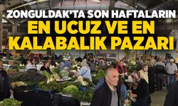 Zonguldak’ta son haftaların en ucuz ve en kalabalık pazarı