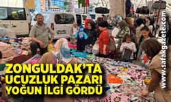 Zonguldak’ta ucuzluk pazarı yoğun ilgi gördü