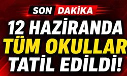 Bakan açıkladı! 12 Haziranda tüm okullar tatil