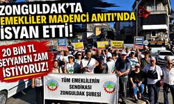 Zonguldak’ta Emekliler Madenci Anıtı’nda İsyan Etti