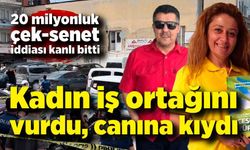 Kadın iş ortağını vurdu, canına kıydı