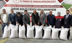 82 çiftçiye 50 ton tohum desteği