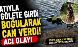 Atıyla gölete giren şahıs boğuldu