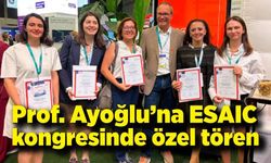 Prof. Ayoğlu’na ESAIC kongresinde özel tören