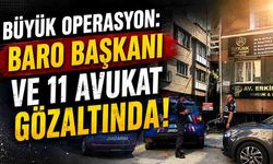 Büyük operasyon: Baro başkanı ve 11 avukat gözaltında