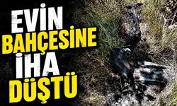 Evin bahçesine İHA düştü ardından alev alev yandı