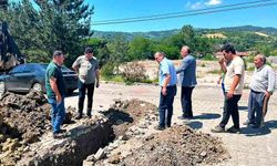 Başkan Öztürk yeni şebeke su hattı çalışmalarını yerinde inceledi
