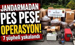 Jandarmadan peş peşe operasyonlar
