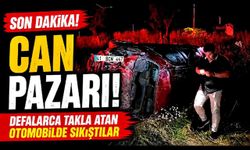 Kontrolden çıkan otomobil takla attı: 2 yaralı