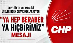 CHP’li İl Genel Meclisi Üyelerinden Ortak Deklarasyon: “Ya Hep Beraber Ya Hiçbirimiz” Mesajı