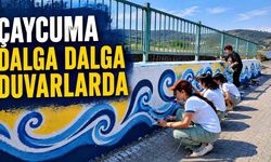 Çaycuma dalga dalga duvarlarda