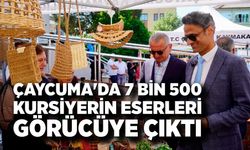 Çaycuma'da 7 bin 500 kursiyerin eserleri görücüye çıktı