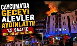 Çaycuma’da geceyi alevler aydınlattı! 1,5 saatte kontrol altına alındı