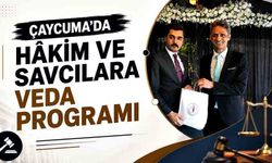 Çaycuma’da hakim ve savcılara veda programı