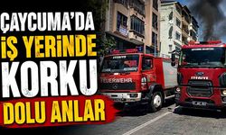 Çaycuma’da iş yerinde korku dolu anlar: Ekipler seferber oldu